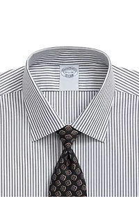 Men's Explorer Collection Twill Ainsley Collar Striped Dress Shirt