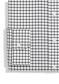 Men's Stretch Supima Twill Ainsley Collar Windowpane Dress Shirt