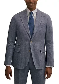 Men's Twill Linen Suit Jacket