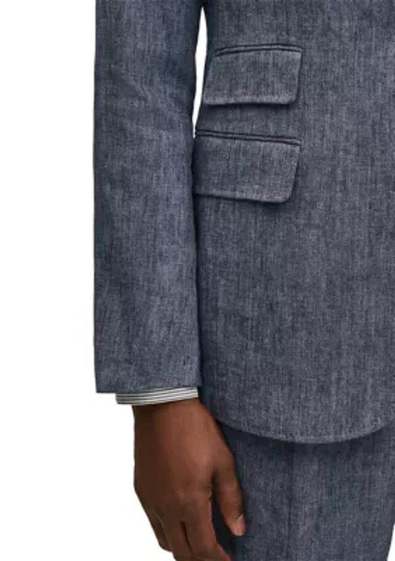 Men's Twill Linen Suit Jacket