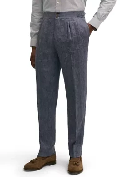 Men's Twill Linen Suit Pants