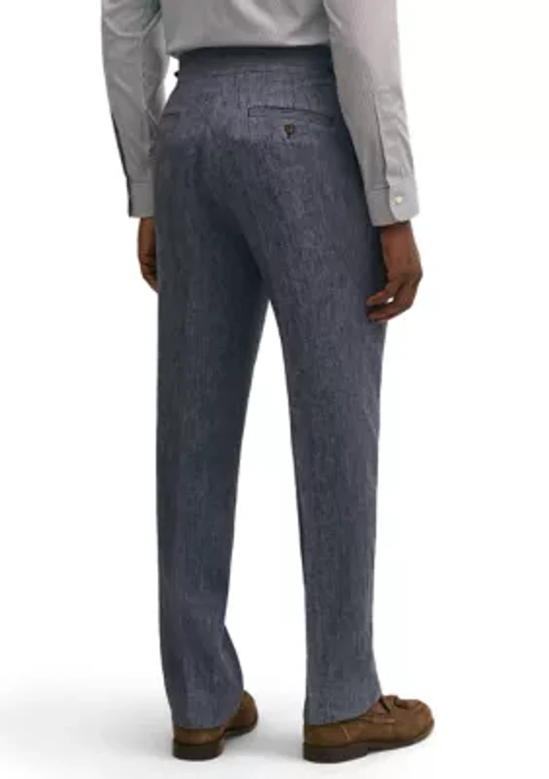Men's Twill Linen Suit Pants