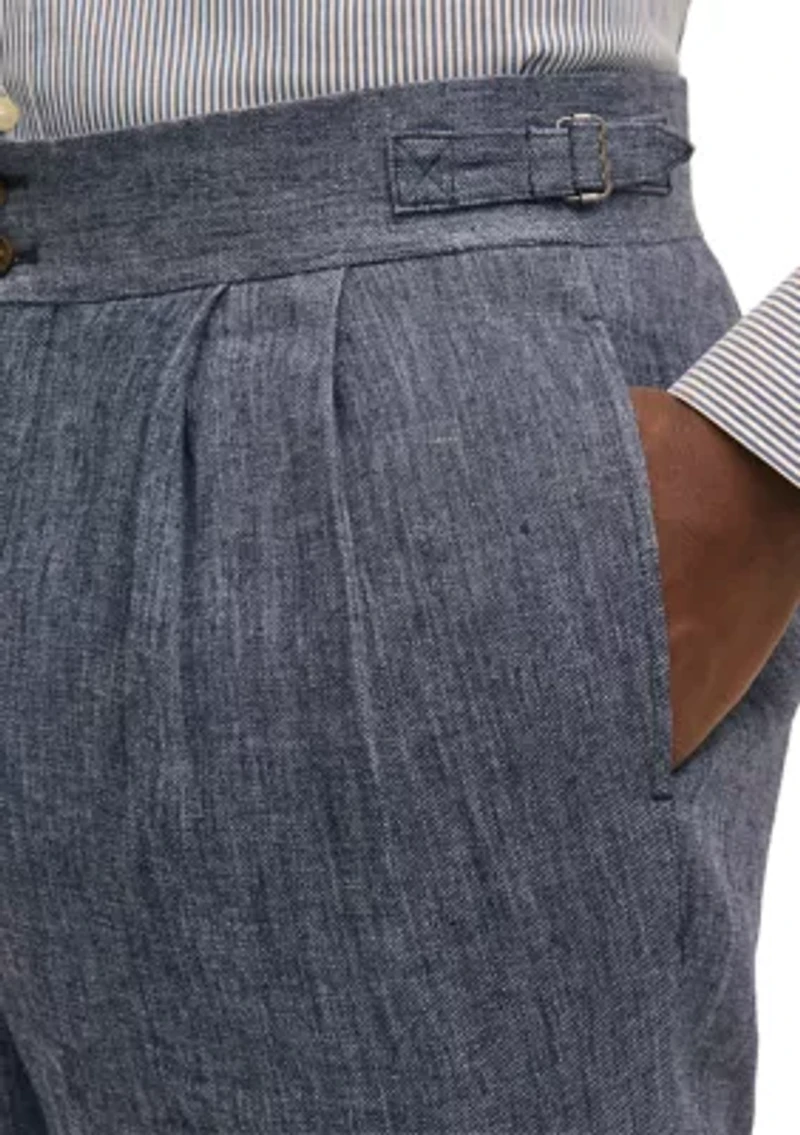 Men's Twill Linen Suit Pants