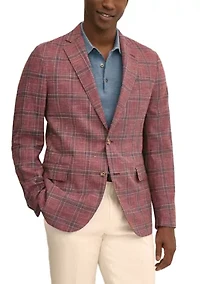 Men's Check Plaid Blazer