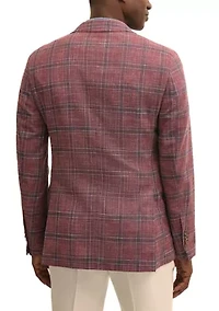 Men's Check Plaid Blazer