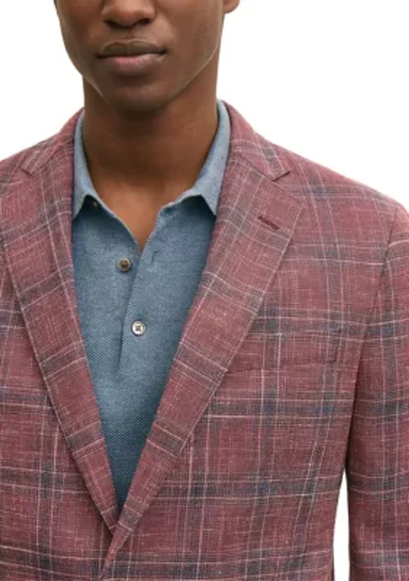 Men's Check Plaid Blazer