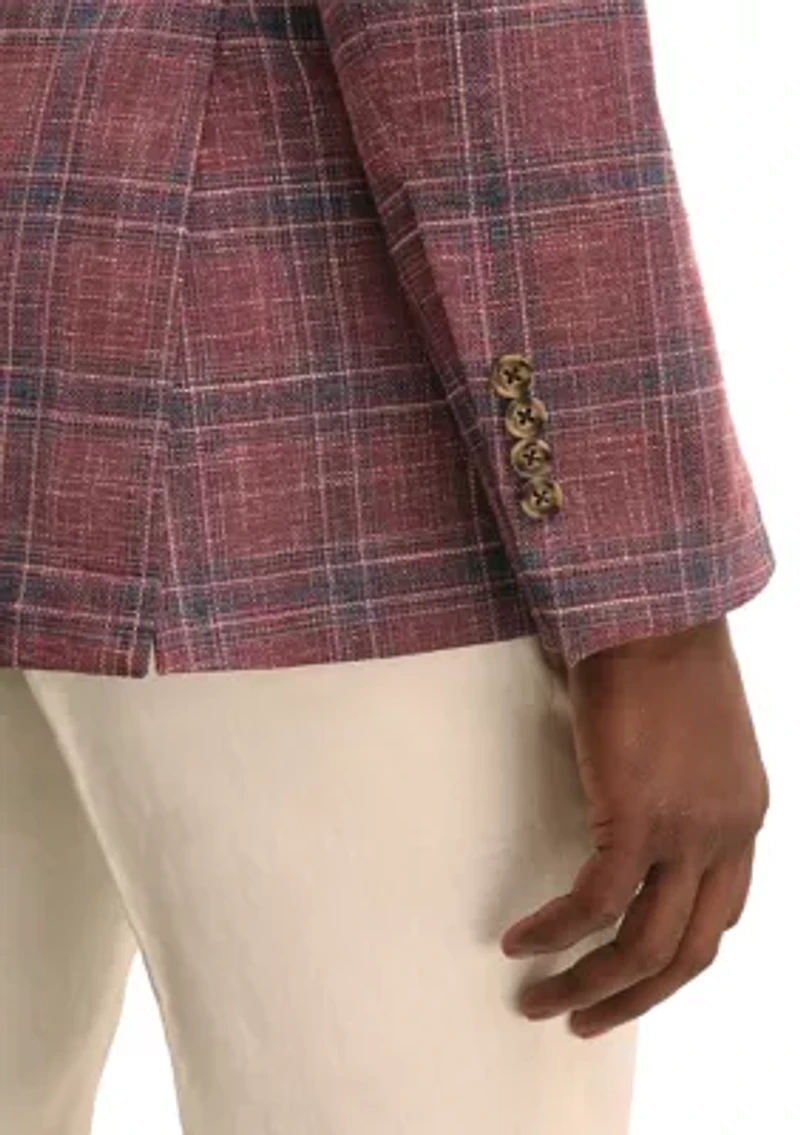 Men's Check Plaid Blazer
