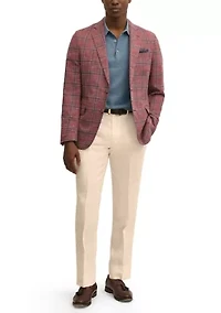 Men's Check Plaid Blazer