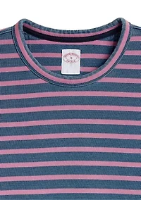 Men's Knit Indigo Mariner Striped Long Sleeve T-Shirt