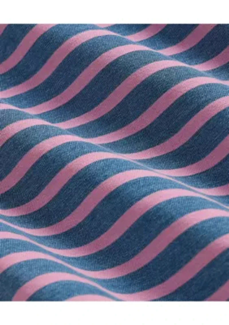 Men's Knit Indigo Mariner Striped Long Sleeve T-Shirt