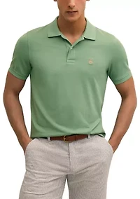 Men's Knit Supima Stretch Pique Polo Shirt