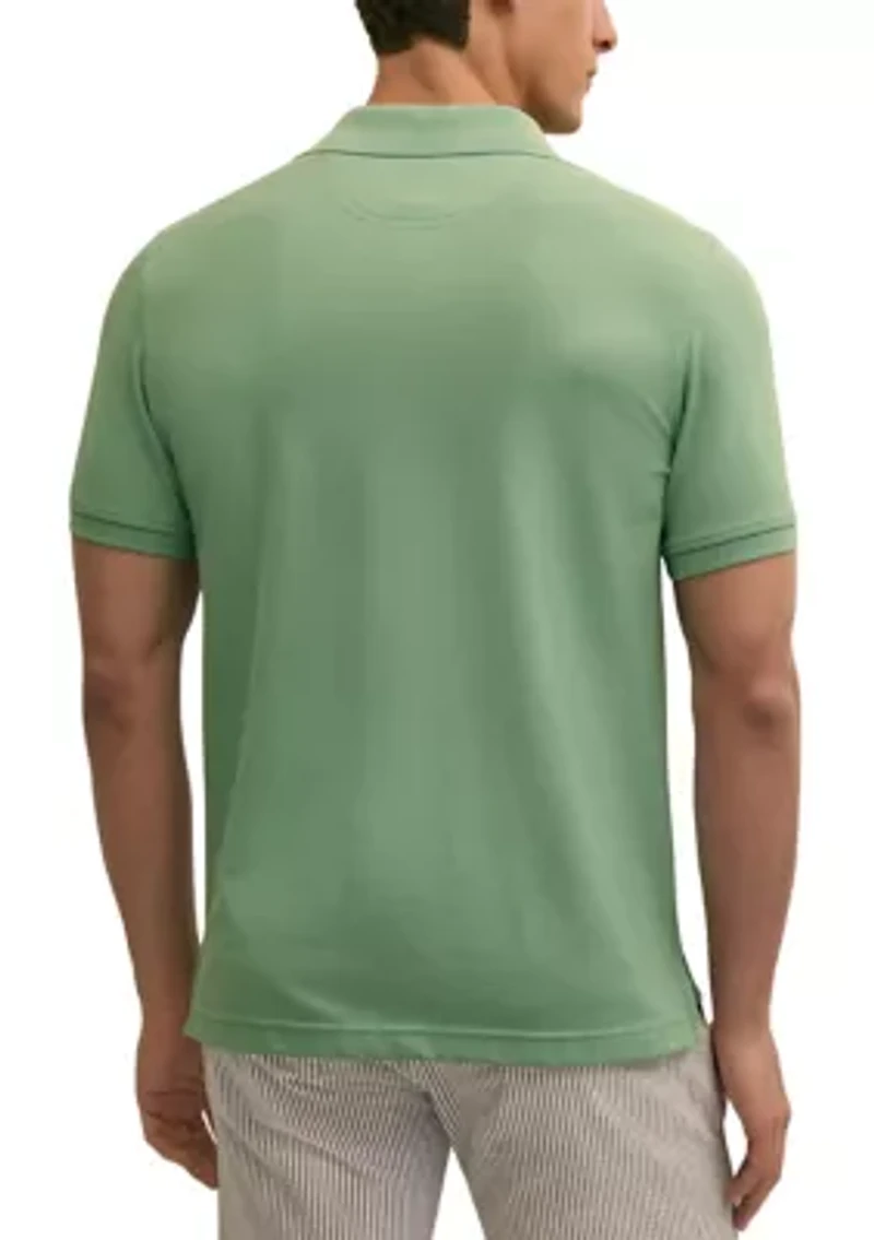 Men's Knit Supima Stretch Pique Polo Shirt