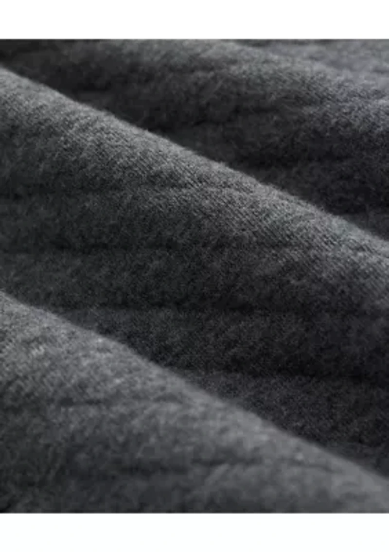 Cotton-Blend Diamond-Quilted Full-Zip Vest