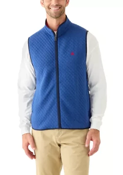 Men's Diamond-Quilted Full-Zip Vest