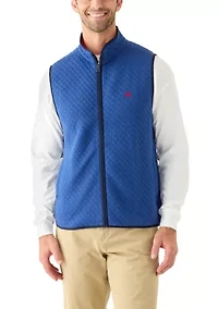 Men's Diamond-Quilted Full-Zip Vest