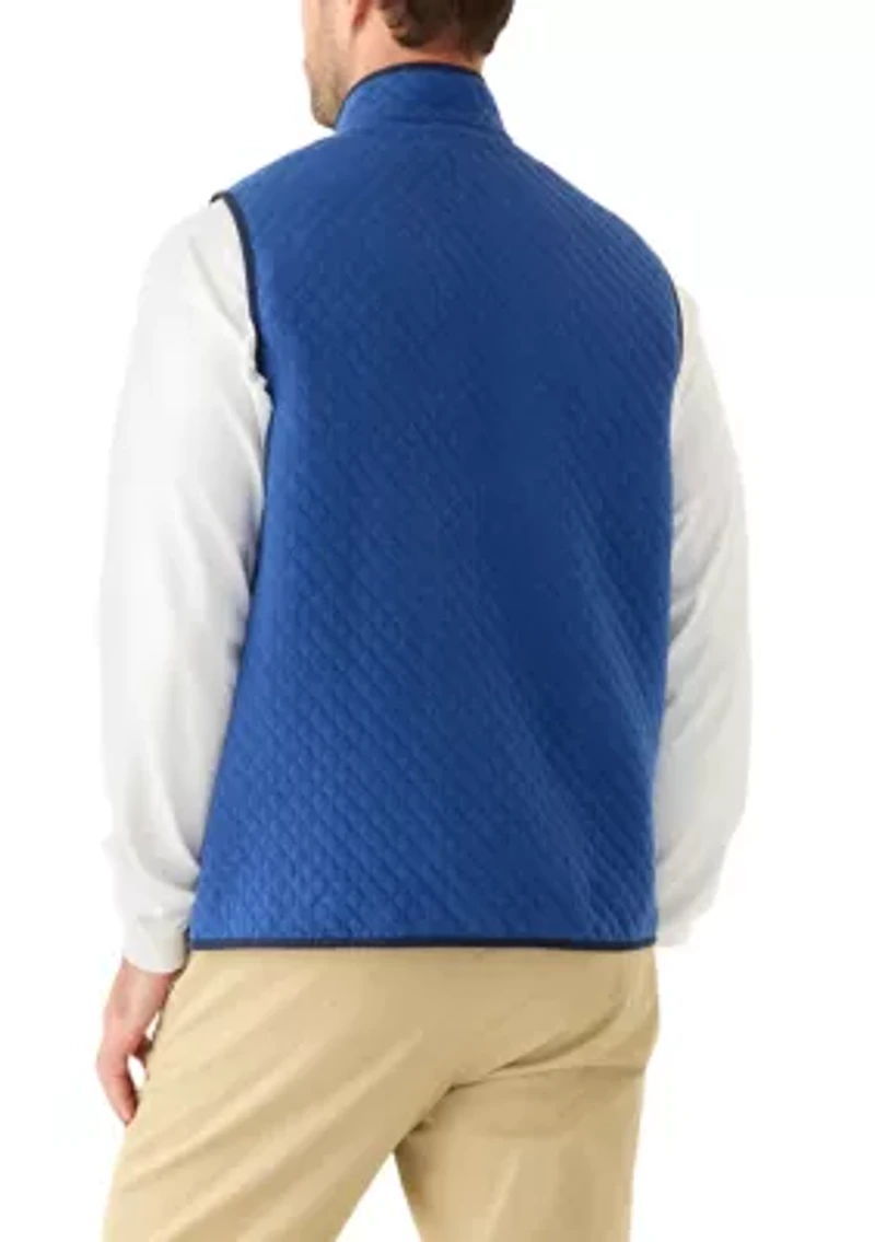 Men's Diamond-Quilted Full-Zip Vest