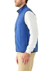 Men's Diamond-Quilted Full-Zip Vest
