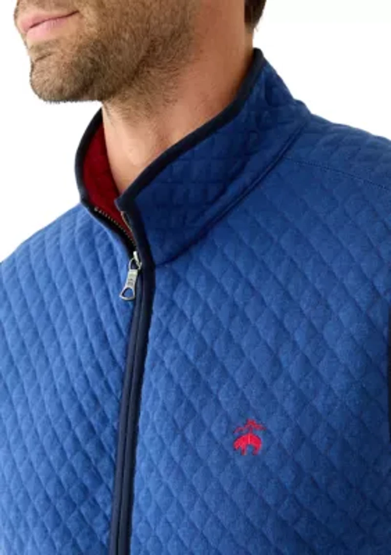 Men's Diamond-Quilted Full-Zip Vest