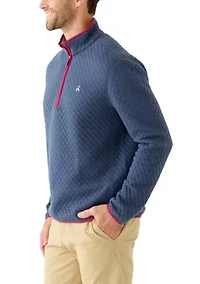 Men's Diamond-Quilted Half-Zip Jacket