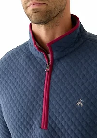 Men's Diamond-Quilted Half-Zip Jacket