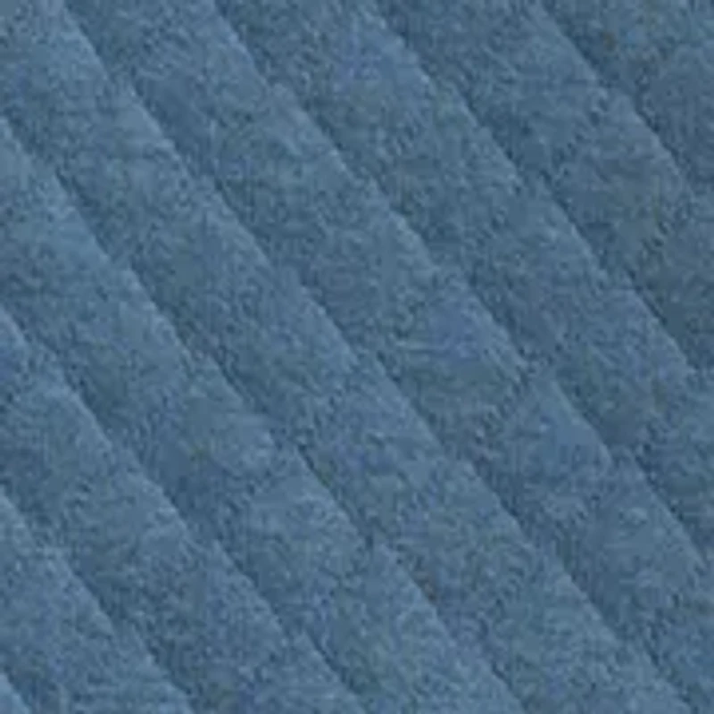 Diamond-Quilted Half-Zip Cotton Blend