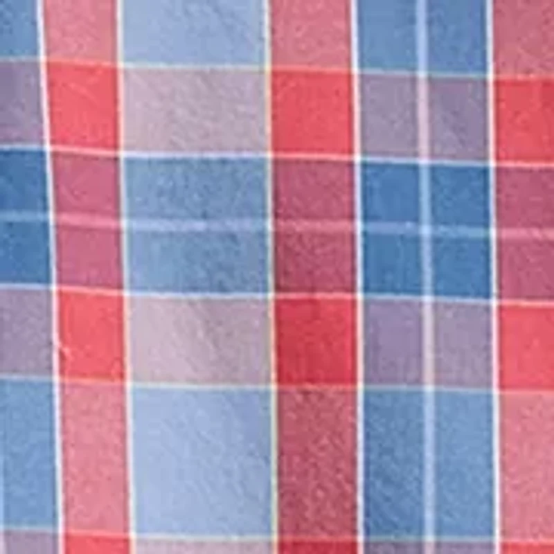 Men's Novelty Plaid Button Down Shirt