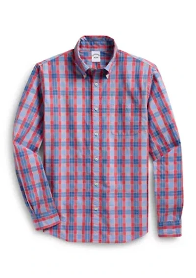 Men's Novelty Plaid Button Down Shirt