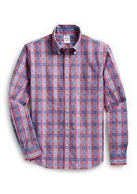 Men's Novelty Plaid Button Down Shirt