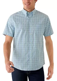 Men's Poplin Novelty Short Sleeve Shirt