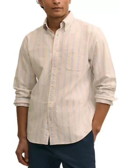 Men's Novelty Striped Long Sleeve Shirt