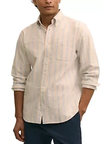 Men's Novelty Striped Long Sleeve Shirt