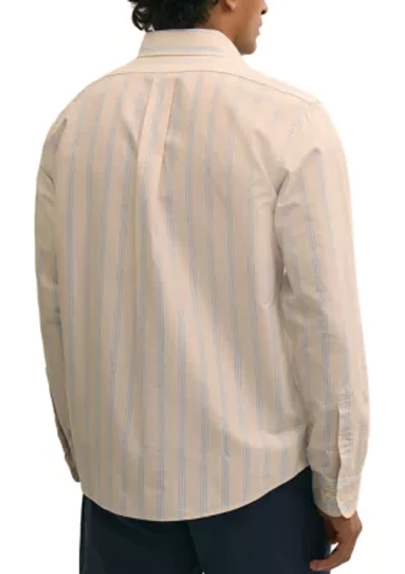 Men's Novelty Striped Long Sleeve Shirt