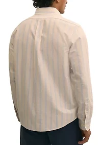 Men's Novelty Striped Long Sleeve Shirt