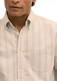 Men's Novelty Striped Long Sleeve Shirt