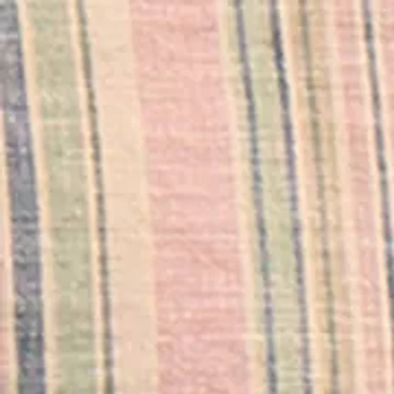 Men's Linen Novelty Striped Camp Shirt