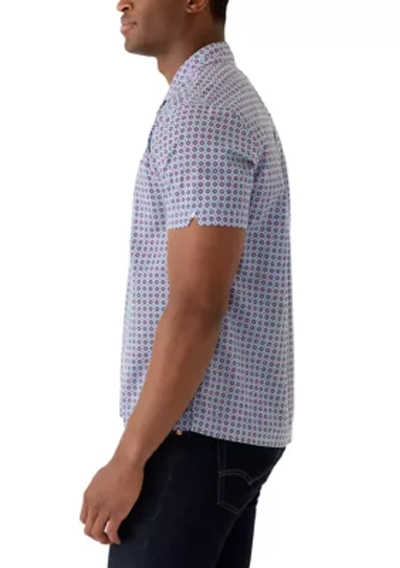 Men's Linen Camp Short Sleeve Shirt