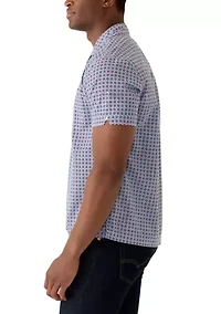 Men's Linen Camp Short Sleeve Shirt
