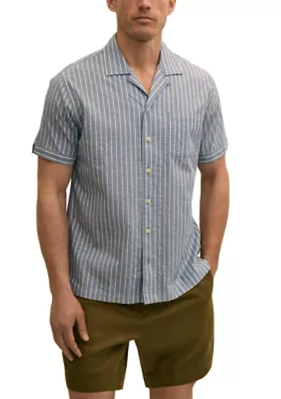 Men's Dobby Camp Collar Shirt