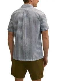 Men's Dobby Camp Collar Shirt