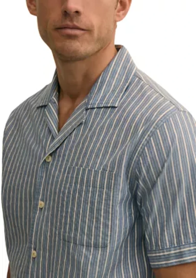 Men's Dobby Camp Collar Shirt