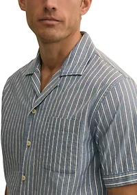 Men's Dobby Camp Collar Shirt