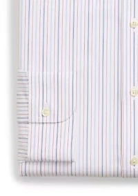 Men's White Ground Striped Shirt