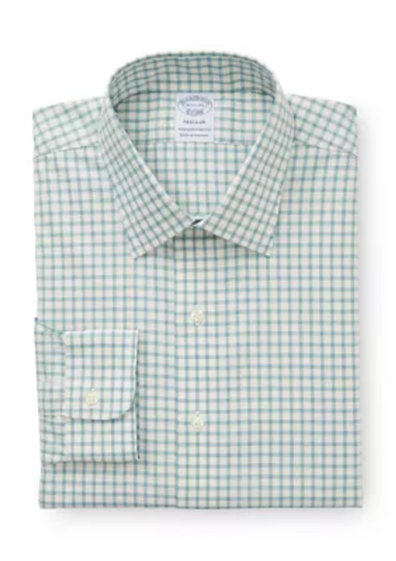 Long Sleeve Gingham Button Down Shirt