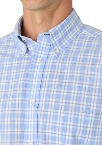 Long Sleeve Gingham Button Down Shirt