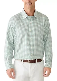 Long Sleeve Framed Stripe Button Down Shirt