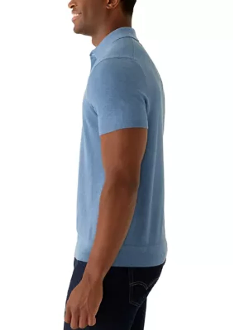 Men's Pique Short Sleeve Polo Shirt