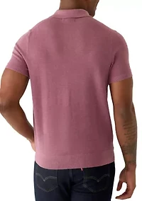 Men's Pique Polo Short Sleeve Shirt