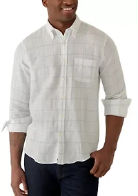 Men's Linen Novelty Long Sleeve Shirt