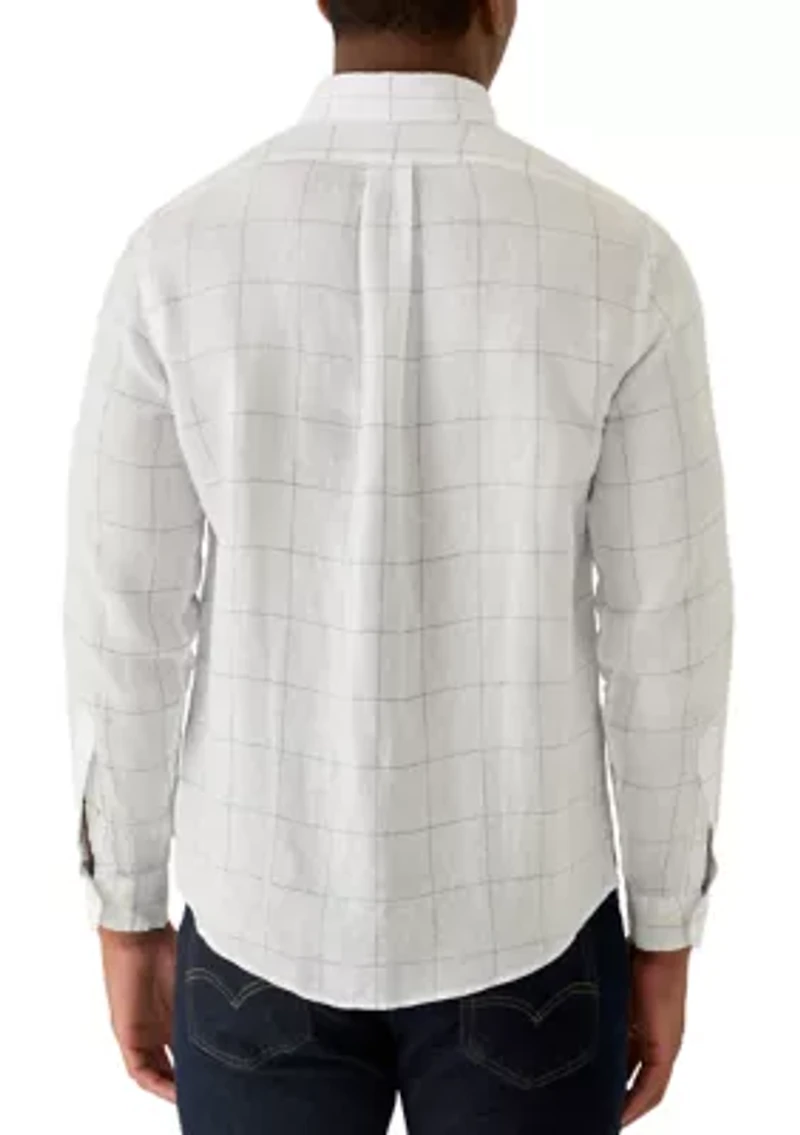 Men's Linen Novelty Long Sleeve Shirt