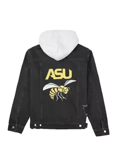 NCAA Alabama State Hornets Hooded Denim Jacket
